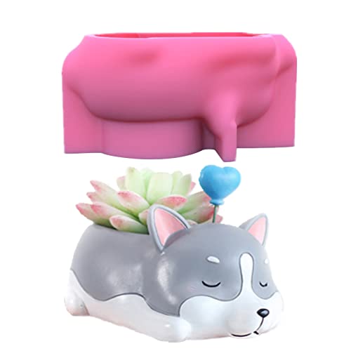 Geometrische Silikonformen für kleine Hunde, Aufbewahrungsbox für Blumentöpfe, Blumentöpfe, Stifthalter, Formen für Epoxidharz Geometrische Silikonformen für kleine Hunde, Aufbewahrungsbox für Blumentöpfe, Blumentöpfe, Stifthalter, Formen für Epoxidharz von Whltzf