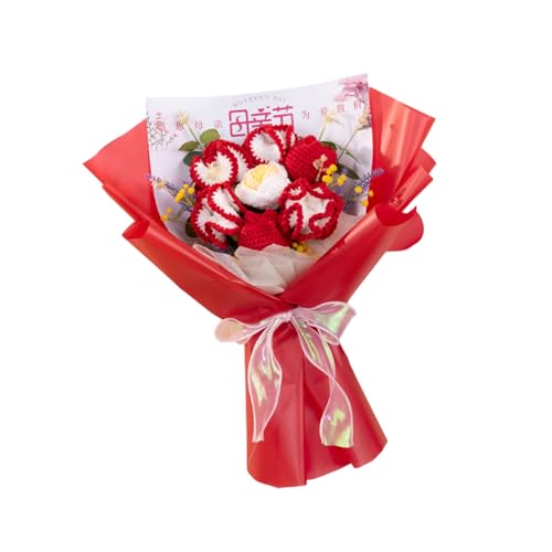 Häkelblumensträuße für Weihnachten, Muttertag, künstliche Nelken, Blumen mit Lichterkette und Tasche, Häkelblumen Häkelblumensträuße für Weihnachten, Muttertag, künstliche Nelken, Blumen mit Lichterkette und Tasche, Häkelblumen von Whltzf