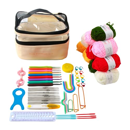 Häkelnadel-Zubehör, Werkzeuge für Erwachsene, Häkelnadel-Set, Häkelsets für Kinder, Anfänger, Strickwerkzeug-Sets mit Etui, Häkelsets für Anfänger, Kinder, Erwachsene, Häkel-Starter-Kits Häkelnadel-Zubehör, Werkzeuge für Erwachsene, Häkelnadel-Set, Häkelsets für Kinder, Anfänger, Strickwerkzeug-Sets mit Etui, Häkelsets für Anfänger, Kinder, Erwachsene, Häkel-Starter-Kits von Whltzf