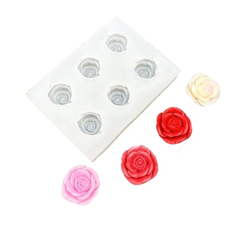 Mehrzweck-Silikon-Rosenform für Seife, Schokolade, Bastelwerkzeug, Backen, Silikon-Schmuck-Werkzeug von Whltzf