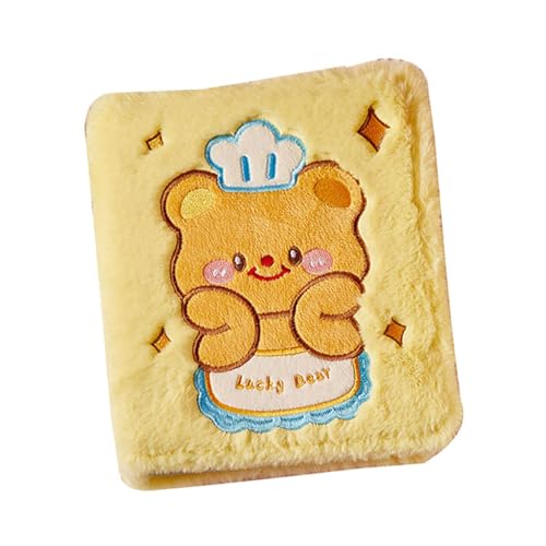 Plüsch-Kartenhalter, kleines Fotoalbum, Cartoon-Butterbär, Capybaras-Design, Fotokarten-Binderhülle für 7,6 cm großes Bilderbuch, Bildersammelalbum Plüsch-Kartenhalter, kleines Fotoalbum, Cartoon-Butterbär, Capybaras-Design, Fotokarten-Binderhülle für 7,6 cm großes Bilderbuch, Bildersammelalbum von Whltzf