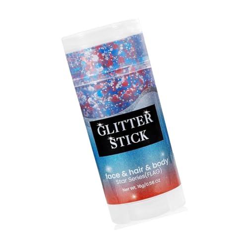 Reflektierende Körper-Pailletten für Gesicht, Auge, Haar, Rot, Weiß, Blau, Glitzerstab für Kinder, Kunst, Handwerk, Epoxidharz, Dekoration, Glitzerstab Reflektierende Körper-Pailletten für Gesicht, Auge, Haar, Rot, Weiß, Blau, Glitzerstab für Kinder, Kunst, Handwerk, Epoxidharz, Dekoration, Glitzerstab von Whltzf