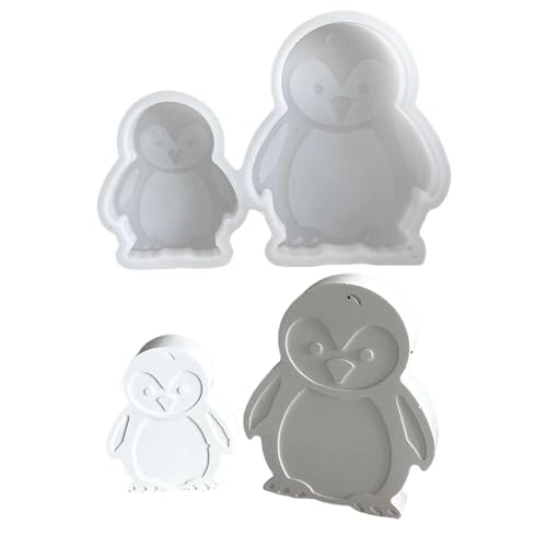Schöne Designs, stabile Silikonform für Seifenherstellung, tragbar, für Pinguine, handgefertigte Geschenke und Ornamente, flexible Dessertformen von Whltzf