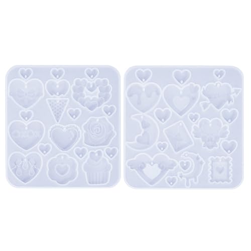 Set Von 2 Silikonherzohrringformen Leicht Zu Bedienen Und Ohrverzierung Für Und Schmuckhersteller Kundenspezifische Schmuckdesigns von Whltzf