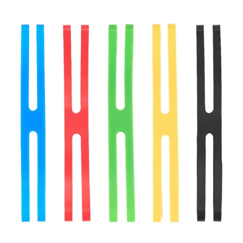 Silikonbänder, 5 Stück, bunt, elastische Bänder, Wickelriemen für Taschen, Übungen und Camping, essentielle H-Bänder, Silikon-Gummibänder Silikonbänder, 5 Stück, bunt, elastische Bänder, Wickelriemen für Taschen, Übungen und Camping, essentielle H-Bänder, Silikon-Gummibänder von Whltzf
