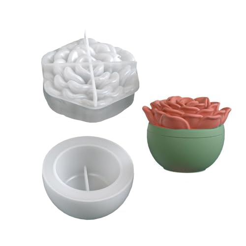 Silikonblütenform Für Glatte Freisetzungen Harzkunstprojekte Und Dekorative Aufbewahrungsglas Succulents Pflanzerform Silikonform von Whltzf