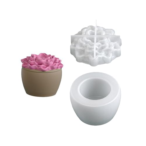 Silikonblütenform Für Glatte Freisetzungen Harzkunstprojekte Und Dekorative Aufbewahrungsglas Succulents Pflanzerform Silikonform von Whltzf