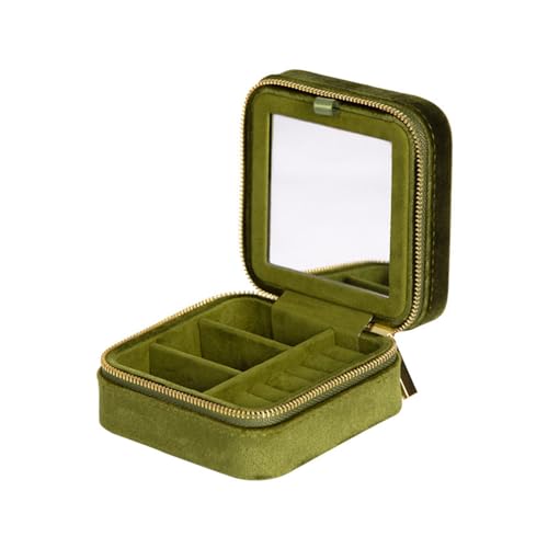 Stilvolle Schmuckschatulle für Ohrringe und Halsketten, kompakte und leichte Aufbewahrungsbox für Damen Stilvolle Schmuckschatulle für Ohrringe und Halsketten, kompakte und leichte Aufbewahrungsbox für Damen von Whltzf