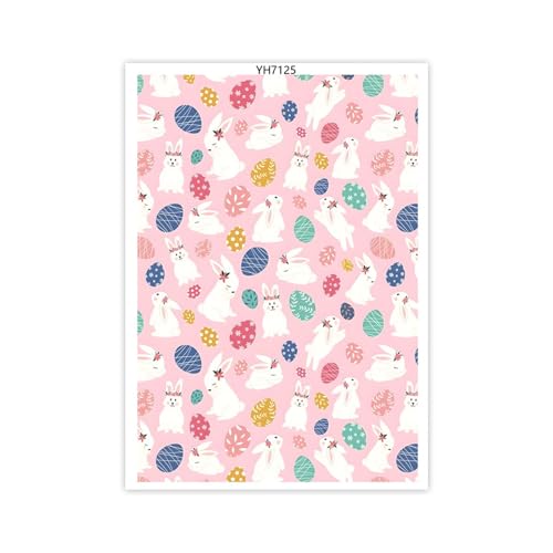 Ton-Transferpapier, Ostereier, farbige Eier, Transferpapier, wasserlösliche Ton-Transferblätter, einfach zu verwenden, für Ton-Ohrringe, Ostern, farbige Eier, Ton, Transferpapier für Ton-Transferpapier, Ostereier, farbige Eier, Transferpapier, wasserlösliche Ton-Transferblätter, einfach zu verwenden, für Ton-Ohrringe, Ostern, farbige Eier, Ton, Transferpapier für von Whltzf