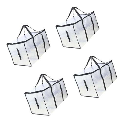 Transparente Taschen mit großer Kapazität für Umzugskleidung, Organizer mit Rucksackgurt und Reißverschlüssen, nachhaltige Aufbewahrungslösung, faltbare Umzugskartons Alternative Transparente Taschen mit großer Kapazität für Umzugskleidung, Organizer mit Rucksackgurt und Reißverschlüssen, nachhaltige Aufbewahrungslösung, faltbare Umzugskartons Alternative von Whltzf