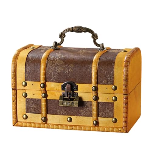 Vintage-Schmuckschatulle aus Holz, antikes Design mit sicherem Zahlenschloss, tragbarer Griff, Aufbewahrungsbox für Heimdekoration, Retro, tragbarer Schmuck-Organizer mit Schloss Vintage-Schmuckschatulle aus Holz, antikes Design mit sicherem Zahlenschloss, tragbarer Griff, Aufbewahrungsbox für Heimdekoration, Retro, tragbarer Schmuck-Organizer mit Schloss von Whltzf