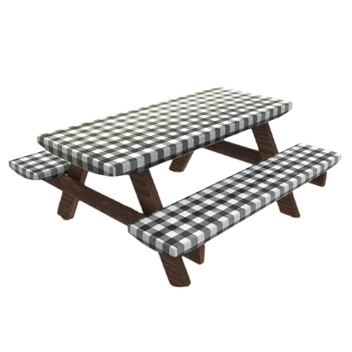 Wetterbeständige, dehnbare Stoff-Tischdecke, Outdoor, Picknicks, Tischbänke, Schutz, wasserdicht, winddicht, wasserabweisend Wetterbeständige, dehnbare Stoff-Tischdecke, Outdoor, Picknicks, Tischbänke, Schutz, wasserdicht, winddicht, wasserabweisend von Whltzf