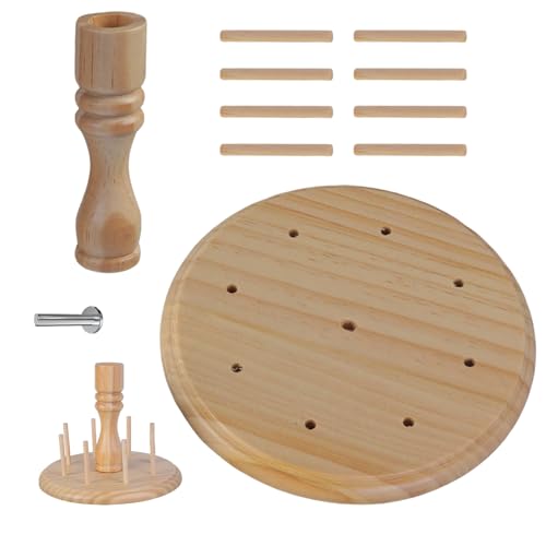 Whltzf 8 Spulen Stickgarnhalter Holzfadenspulenhalter mit Scherenhalter, Nähgarn-Organizer, Spulen-Organizer Whltzf 8 Spulen Stickgarnhalter Holzfadenspulenhalter mit Scherenhalter, Nähgarn-Organizer, Spulen-Organizer von Whltzf