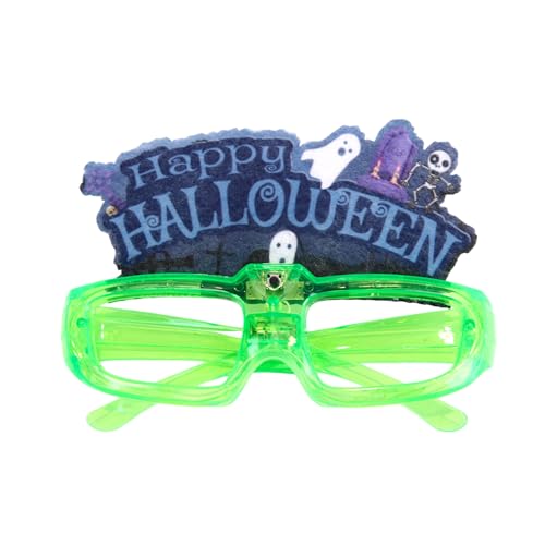 Whltzf Coole LED-beleuchtete Brille, Ornament, einzigartige funkelnde Brille für Partygänger, Bühnenauftritte, Brillenschmuck, LED-Partybrille von Whltzf