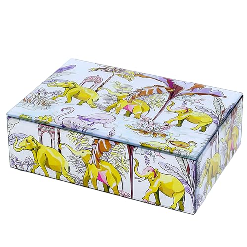 Whltzf Glas-Schmuckschatulle mit bunten Gemälden, raffinierter Schmuck-Aufbewahrungsbehälter mit Gemälde-Muster, für Reisen, Zuhause, Kunstliebhaber, Schmuckschatulle Whltzf Glas-Schmuckschatulle mit bunten Gemälden, raffinierter Schmuck-Aufbewahrungsbehälter mit Gemälde-Muster, für Reisen, Zuhause, Kunstliebhaber, Schmuckschatulle von Whltzf