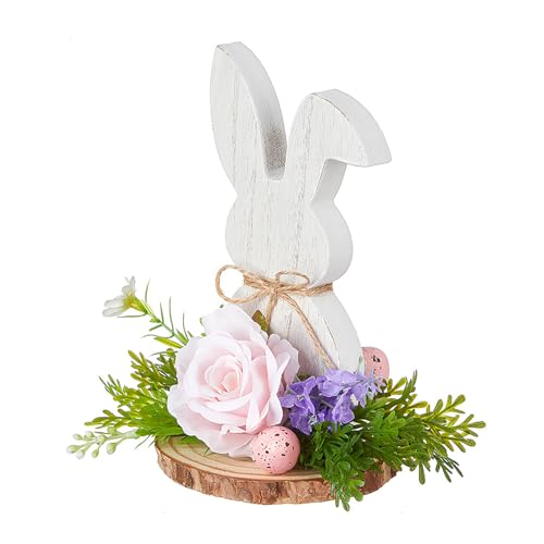 Whltzf Handgeschnitzte Osterhasen-Skulptur für Wohnzimmer oder Kinderzimmer, Osterhasen, Holzdekoration Whltzf Handgeschnitzte Osterhasen-Skulptur für Wohnzimmer oder Kinderzimmer, Osterhasen, Holzdekoration von Whltzf