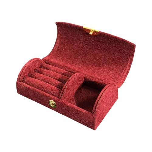 Whltzf Kleine Mehrzweck-Schmuckschatulle, Wohnaccessoire für Damen, tragbare Aufbewahrungslösung mit Initialen- und Blumen-Designs, Schmuck-Organizer Whltzf Kleine Mehrzweck-Schmuckschatulle, Wohnaccessoire für Damen, tragbare Aufbewahrungslösung mit Initialen- und Blumen-Designs, Schmuck-Organizer von Whltzf