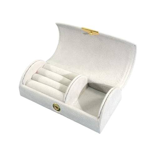 Whltzf Kleine Mehrzweck-Schmuckschatulle, Wohnaccessoire für Damen, tragbare Aufbewahrungslösung mit Initialen- und Blumen-Designs, Schmuck-Organizer Whltzf Kleine Mehrzweck-Schmuckschatulle, Wohnaccessoire für Damen, tragbare Aufbewahrungslösung mit Initialen- und Blumen-Designs, Schmuck-Organizer von Whltzf