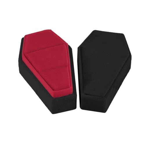Whltzf Luxuriöse Schmuckschatulle für Särge, groß, Samt, Ringbehälter, Geschenke für einzigartige Liebhaber, vielseitiges Schmuckaufbewahrungszubehör, Gothic-Schmuckdekoration Whltzf Luxuriöse Schmuckschatulle für Särge, groß, Samt, Ringbehälter, Geschenke für einzigartige Liebhaber, vielseitiges Schmuckaufbewahrungszubehör, Gothic-Schmuckdekoration von Whltzf