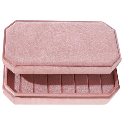 Whltzf Luxuriöse Schmuckschatulle mit Flanellfutter, zarte Ohrringe und Ringe, Aufbewahrungsbox mit weichem Flanell, schützt Schmuckliebhaber von Whltzf