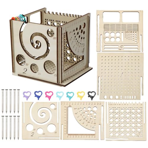 Whltzf Multifunktionaler Strickwerkzeughalter Holz Garnhalter mit mehreren Fächern Häkelnadel Organizer Halter Abnehmbarer Häkelnadelkoffer Whltzf Multifunktionaler Strickwerkzeughalter Holz Garnhalter mit mehreren Fächern Häkelnadel Organizer Halter Abnehmbarer Häkelnadelkoffer von Whltzf