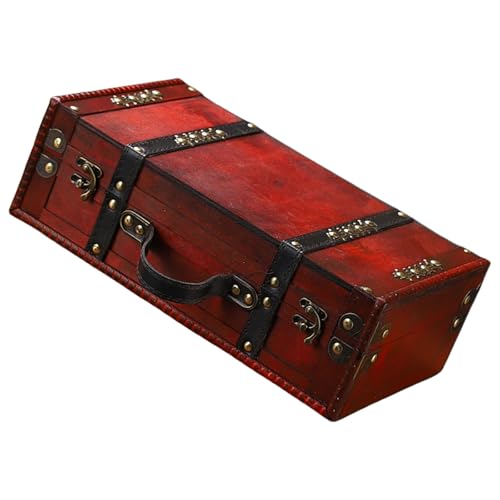 Whltzf Robuste Aufbewahrungsbox aus Holz im Retro-Stil für Schmuck und kleine Gegenstände, mit Handwerkskunst und elegantem Charm, Vintage-Holz-Schmuckschatulle Whltzf Robuste Aufbewahrungsbox aus Holz im Retro-Stil für Schmuck und kleine Gegenstände, mit Handwerkskunst und elegantem Charm, Vintage-Holz-Schmuckschatulle von Whltzf