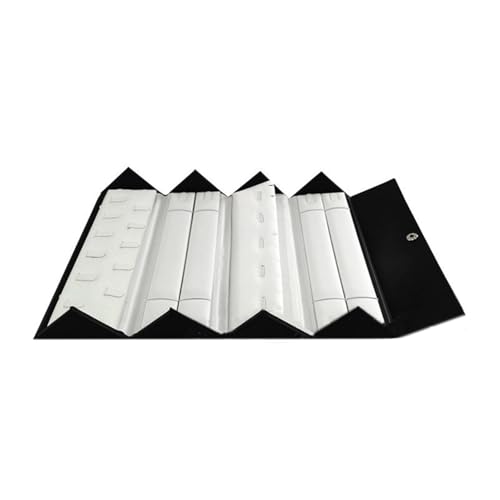 Whltzf Schmuck-Organizer mit speziellen Fächern, vielseitige Schmuckschatulle aus PU-Leder mit anpassbaren Taschen für Reisen, Reisezubehör-Organizer Whltzf Schmuck-Organizer mit speziellen Fächern, vielseitige Schmuckschatulle aus PU-Leder mit anpassbaren Taschen für Reisen, Reisezubehör-Organizer von Whltzf