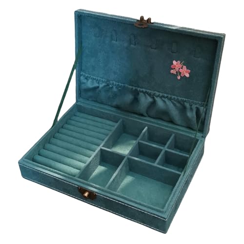 Whltzf Schmuckkästchen mit Quasten, mehrschichtig, geschnitzt, mit Quasten für Zubehör, Schmuckaufbewahrung, fertige Schmuckverpackung von Whltzf