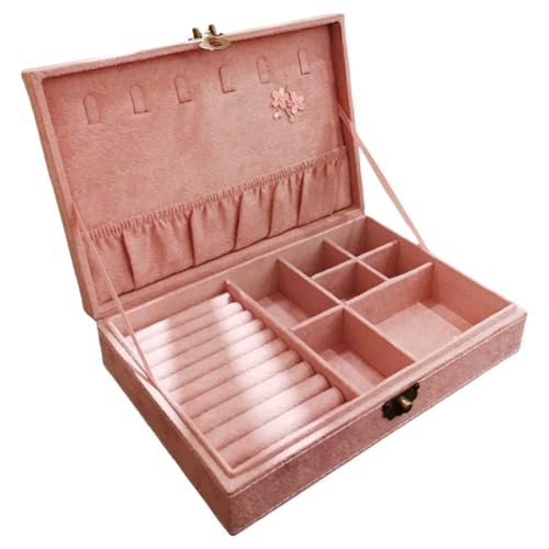 Whltzf Schmuckkästchen mit Quasten, mehrschichtig, geschnitzt, mit Quasten für Zubehör, Schmuckaufbewahrung, fertige Schmuckverpackung Whltzf Schmuckkästchen mit Quasten, mehrschichtig, geschnitzt, mit Quasten für Zubehör, Schmuckaufbewahrung, fertige Schmuckverpackung von Whltzf