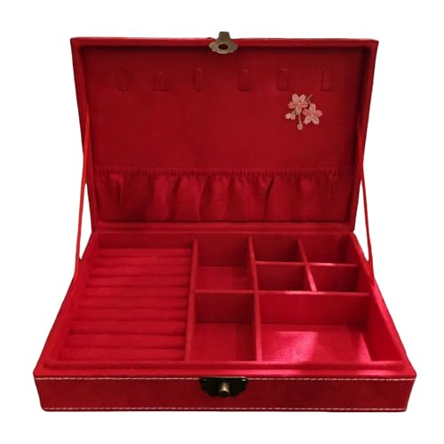 Whltzf Schmuckkästchen mit Quasten, mehrschichtig, geschnitzt, mit Quasten für Zubehör, Schmuckaufbewahrung, fertige Schmuckverpackung Whltzf Schmuckkästchen mit Quasten, mehrschichtig, geschnitzt, mit Quasten für Zubehör, Schmuckaufbewahrung, fertige Schmuckverpackung von Whltzf