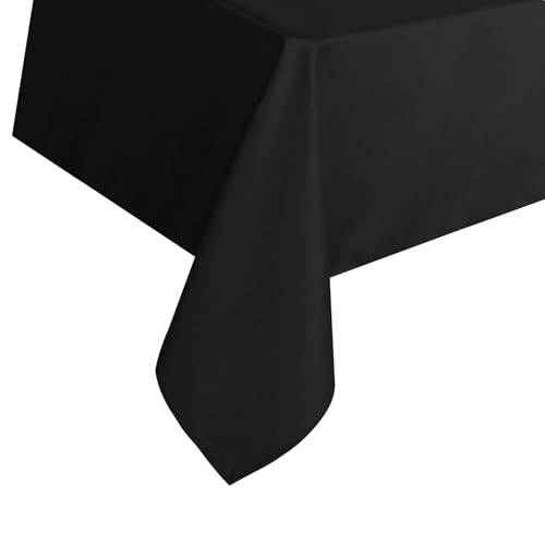 Whltzf Schmutzabweisende Tischdecke, Polyester, dekoratives schwarzes Design, für drinnen und draußen, unterhaltsam, lange Tischdecke für den Außenbereich Whltzf Schmutzabweisende Tischdecke, Polyester, dekoratives schwarzes Design, für drinnen und draußen, unterhaltsam, lange Tischdecke für den Außenbereich von Whltzf