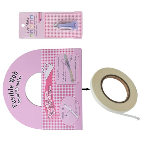 Whltzf Schrägband und schmelzbares Schrägband-Set, 0,5 m lang, schmelzbarer Klebstoff zum Dekorieren von Quilts, Nähen, Schneidern, Schneidern, Zubehör Whltzf Schrägband und schmelzbares Schrägband-Set, 0,5 m lang, schmelzbarer Klebstoff zum Dekorieren von Quilts, Nähen, Schneidern, Schneidern, Zubehör von Whltzf
