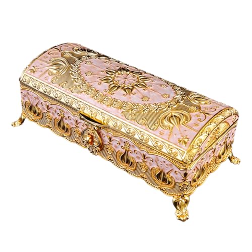 Whltzf Staubdichte Schmuckschatulle, Schmuck-Organizer mit schützendem Futter, für Ohrringe, Halsketten, Ringe, Halter für Damen, eleganter Schmuckkasten Whltzf Staubdichte Schmuckschatulle, Schmuck-Organizer mit schützendem Futter, für Ohrringe, Halsketten, Ringe, Halter für Damen, eleganter Schmuckkasten von Whltzf