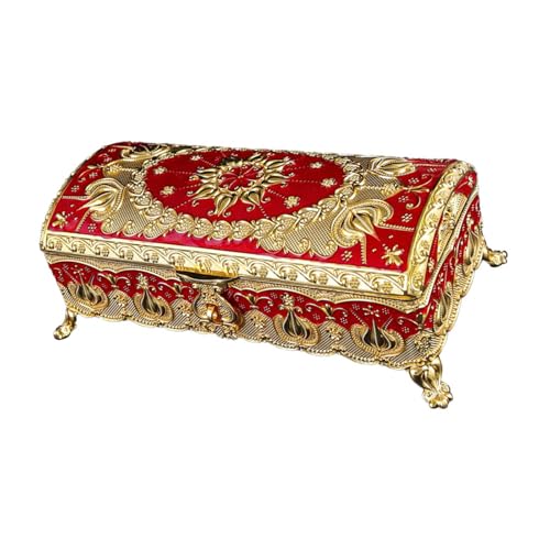 Whltzf Staubdichte Schmuckschatulle, Schmuck-Organizer mit schützendem Futter, für Ohrringe, Halsketten, Ringe, Halter für Damen, eleganter Schmuckkasten Whltzf Staubdichte Schmuckschatulle, Schmuck-Organizer mit schützendem Futter, für Ohrringe, Halsketten, Ringe, Halter für Damen, eleganter Schmuckkasten von Whltzf