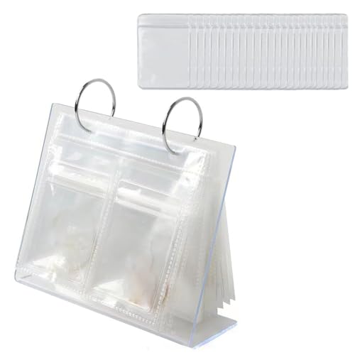 Whltzf Stilvolle Schmuck-Aufbewahrungstasche, mehrlagig, transparent, für Ohrringe, Halsketten, Organizer, oxidationsbeständig, transparente Beutel, Schmuckverpackung Whltzf Stilvolle Schmuck-Aufbewahrungstasche, mehrlagig, transparent, für Ohrringe, Halsketten, Organizer, oxidationsbeständig, transparente Beutel, Schmuckverpackung von Whltzf