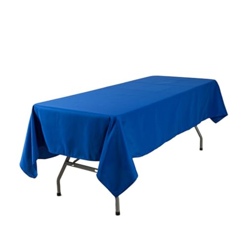 Whltzf Strapazierfähige Tischdecke aus Polyester, rechteckig, für Partys, Restaurants und Picknicks, blaue rechteckige Tischdecke Whltzf Strapazierfähige Tischdecke aus Polyester, rechteckig, für Partys, Restaurants und Picknicks, blaue rechteckige Tischdecke von Whltzf