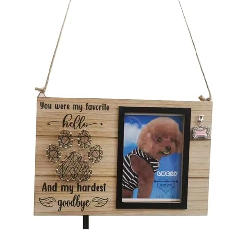 Whltzf Stylishs Bilderrahmen aus Holz, für Familienfotografen, schönes Hunde-Display, 20 x 30 cm, Hund Whltzf Stylishs Bilderrahmen aus Holz, für Familienfotografen, schönes Hunde-Display, 20 x 30 cm, Hund von Whltzf
