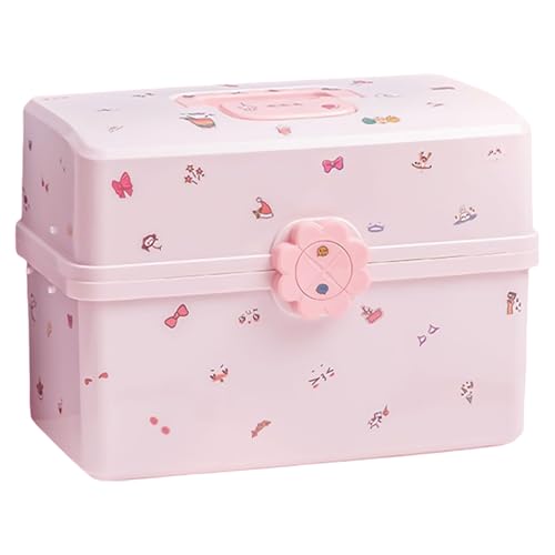 Whltzf Trendiges Haar-Accessoire-Etui für Kinder, robust, mehrlagig, Schmuck-Organizer mit Aufklebern, Heimdekoration für den täglichen Gebrauch, mehrschichtige Schmuckschatulle Whltzf Trendiges Haar-Accessoire-Etui für Kinder, robust, mehrlagig, Schmuck-Organizer mit Aufklebern, Heimdekoration für den täglichen Gebrauch, mehrschichtige Schmuckschatulle von Whltzf