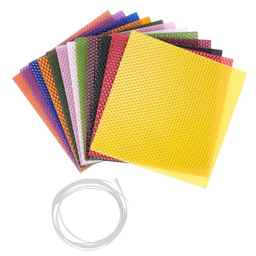 Whltzf Wachs-Herstellungssets, 12 Farben, Wachsplatten-Sets für Kinder, Erwachsene, Weihnachten, Heimdekoration, Handwerk, handgefertigt, 12 Stück Whltzf Wachs-Herstellungssets, 12 Farben, Wachsplatten-Sets für Kinder, Erwachsene, Weihnachten, Heimdekoration, Handwerk, handgefertigt, 12 Stück von Whltzf