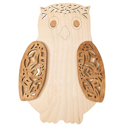 Whltzf Wanddekoration, nordische Tier-Holz-Wandbehänge, Dekorationen, Ornament-Aufkleber für Kinderzimmer, Schlafzimmer, Kindergärten, Holz-Wandbehänge, Dekorationen von Whltzf