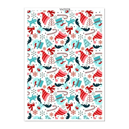Whltzf Weihnachts-Transferpapier Wassertransferpapier Ton Transferpapier Ton Transferblätter für Ton Ohrringe Herstellung Ton Transferpapier Ton Transferblätter Weihnachten Transferpapier für Ohrringe Whltzf Weihnachts-Transferpapier Wassertransferpapier Ton Transferpapier Ton Transferblätter für Ton Ohrringe Herstellung Ton Transferpapier Ton Transferblätter Weihnachten Transferpapier für Ohrringe von Whltzf