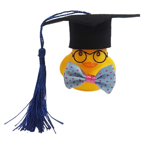 2024 Graduation Rubber Duck, 2024 Graduation Ducks | Auto-Entenornamente mit Hut, 2024 Graduierungs-Ducks mit Rabatt und Fliegen für den Schulpreis, D von Whnbuij