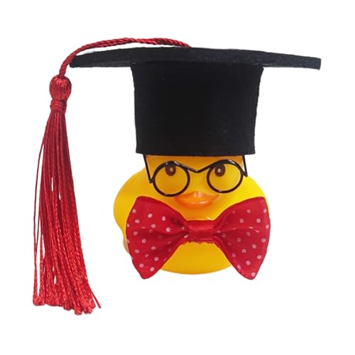 2024 Graduation Rubber Duck, 2024 Graduation Ducks | Auto-Entenornamente mit Hut, 2024 Graduierungs-Ducks mit Rabatt und Fliegen für den Schulpreis, D von Whnbuij