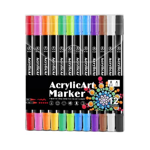 Acrylstifte, Acrylstifte zum Malen - Acrylmalstifte mit Pinselspitze und Punktspitze, Kunsthandwerk zur Herstellung von Kunstmaterialien, Kreative Marker für Textilien für Acrylstifte, Acrylstifte zum Malen - Acrylmalstifte mit Pinselspitze und Punktspitze, Kunsthandwerk zur Herstellung von Kunstmaterialien, Kreative Marker für Textilien für von Whnbuij