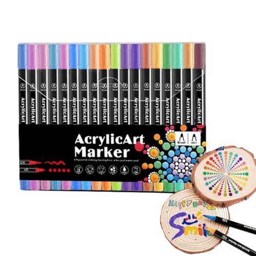 Acrylstifte, Acrylstifte zum Malen | Farbige Filzstifte mit Pinselspitze und Punktspitze für Felsmalerei - Kunsthandwerk, Herstellung von Kunstmaterialien, Acrylmarker Acrylstifte, Acrylstifte zum Malen | Farbige Filzstifte mit Pinselspitze und Punktspitze für Felsmalerei - Kunsthandwerk, Herstellung von Kunstmaterialien, Acrylmarker von Whnbuij