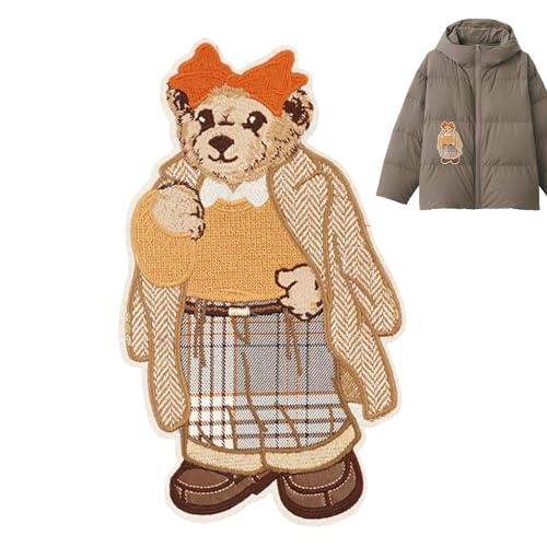 Aufnäher für Kleidung, Bekleidungsflicken, Cute Appliques für Jeans - Niedliche Bärenpflaster für Kleidung, geeignet für dekorative Pullover, Heimtextilien, von Whnbuij