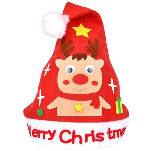 Bastelset für Weihnachtsmützen - Kreatives DIY-Set für Weihnachtsmannmützen, Weihnachtshutzubehör | Handgemachte festliche Hüte Herstellungsset | Hut Kit na Bastelset für Weihnachtsmützen - Kreatives DIY-Set für Weihnachtsmannmützen, Weihnachtshutzubehör | Handgemachte festliche Hüte Herstellungsset | Hut Kit na von Whnbuij