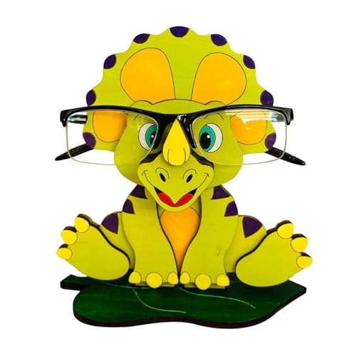 Brillenhalter für Tiere - Einzigartiger Brillenhalter, Sonnenbrillenhalter | handgeschnitzter Brillenhalter aus Holz, 10 x 12 x 15 cm, Retro-Sonnenbrillenhalter C von Whnbuij