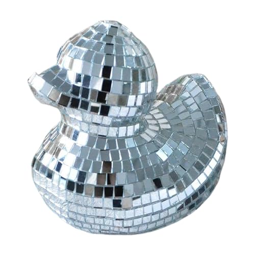 Discokugel – festliches Accessoire, glänzend, Deko-Ornament aus Spiegelglas | kreative Dekoration für Haus und Veranstaltungen, perfekt für Kuchen und Atmosphäre, Retro-Figur von Whnbuij