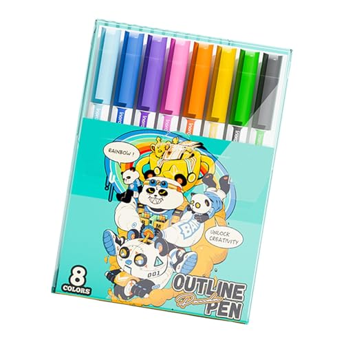 Doppelte Konturenmarker, Konturenmarker – Schimmernde Filzstifte | Künstlerbedarf, kreative Marker zum Zeichnen von Kritzelkarten, Herstellung von Weihnachtskarten Doppelte Konturenmarker, Konturenmarker – Schimmernde Filzstifte | Künstlerbedarf, kreative Marker zum Zeichnen von Kritzelkarten, Herstellung von Weihnachtskarten von Whnbuij